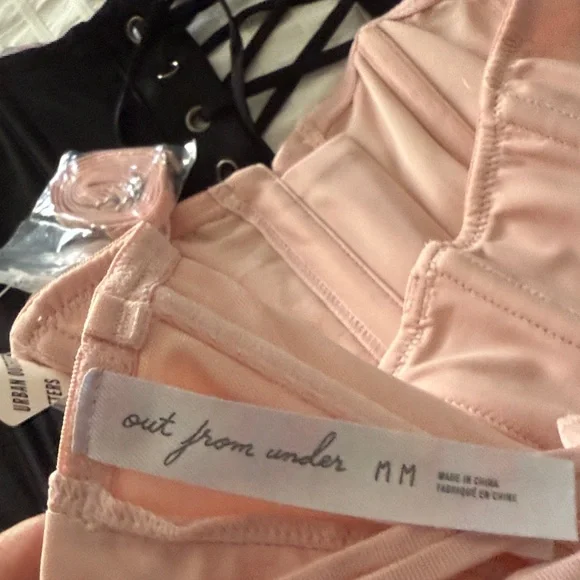 Urban Outfitters Pink and Black Corset Tops - Picture 6 of 8